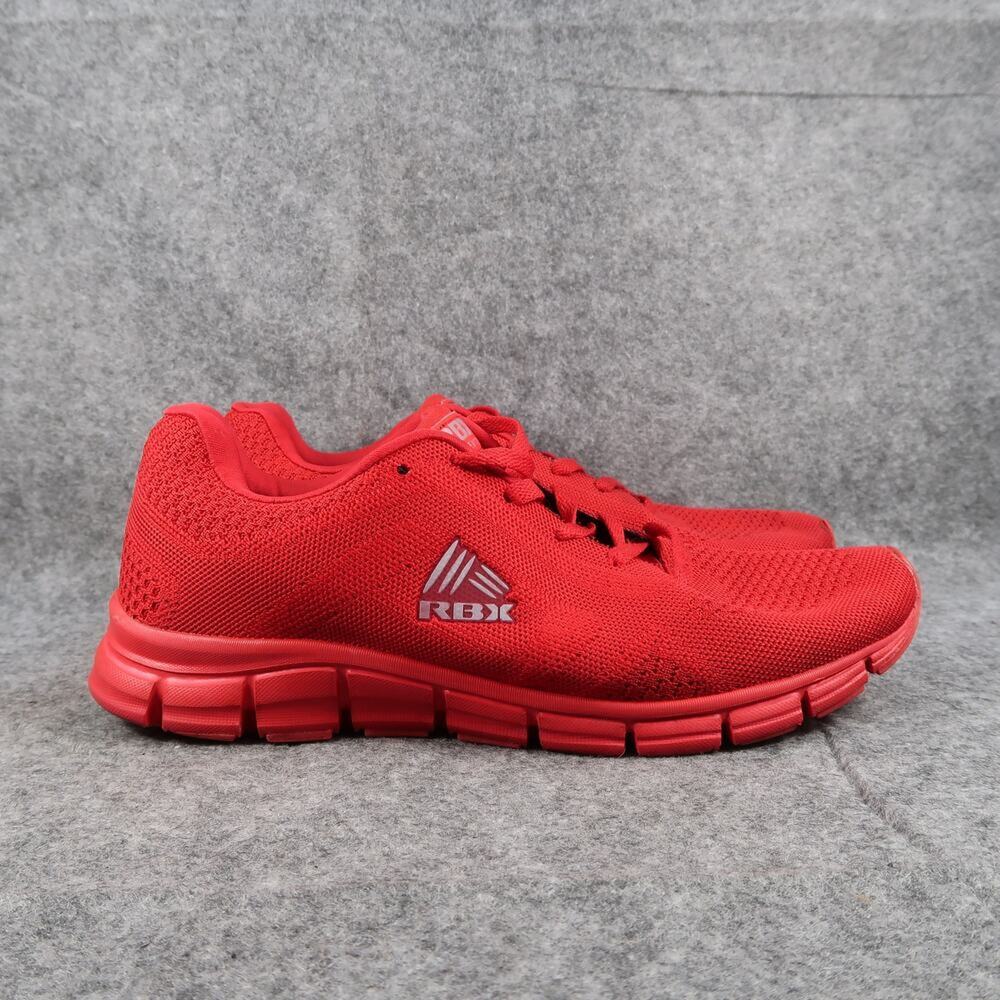 RBX Shoes Mens 10 Athletic Trainers Running Active Red Lace Up Sport Sneakers